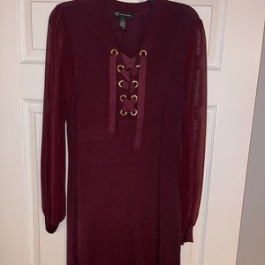 Burgundy INC dress, size medium.  Never worn.